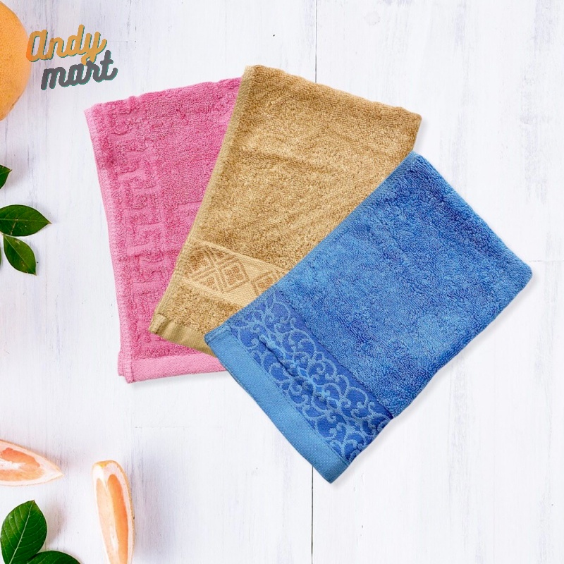 Khăn mặt cao cấp xuất Nhật sợi cotton dày dặn, mềm mại, thấm hút tốt kt 30x50cm