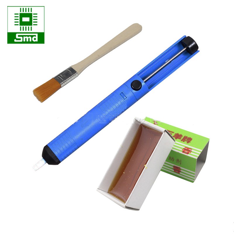 Combo Bộ 14 đồ tay hàn điều chỉnh nhiệt 60W và phụ kiện nhựa thông, hút thiếc, thiếc