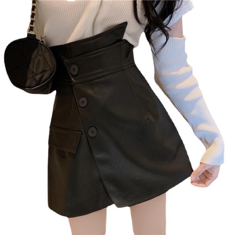 CHÂN VÁY DA ĐẮP CHÉO CẠP CAO PHONG CÁCH DA1 | BigBuy360 - bigbuy360.vn