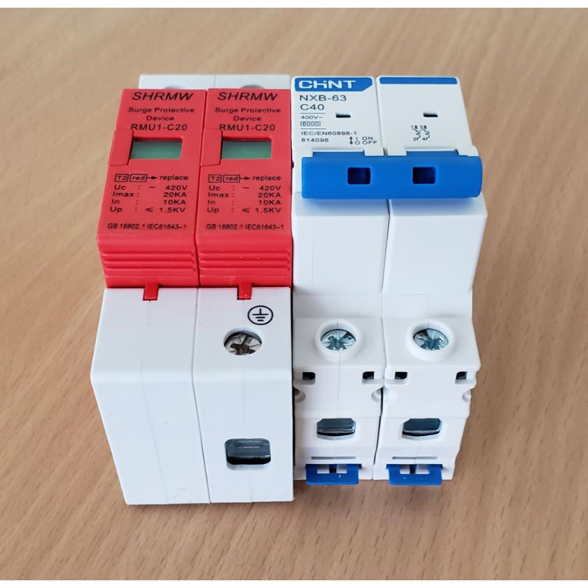 COMBO CB CHỐNG SÉT AC, CHỐNG SÉT LAN TRUYỀN 220VAC