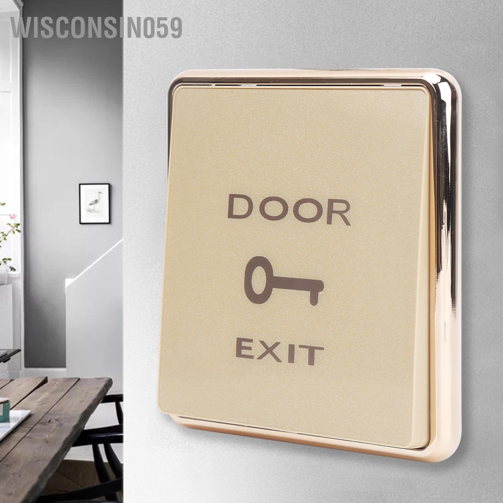 Wisconsin059 Nút mở cửa DC12V Bảng điều khiển công tắc cho hệ thống kiểm soát truy cập an ninh của ty gia đình