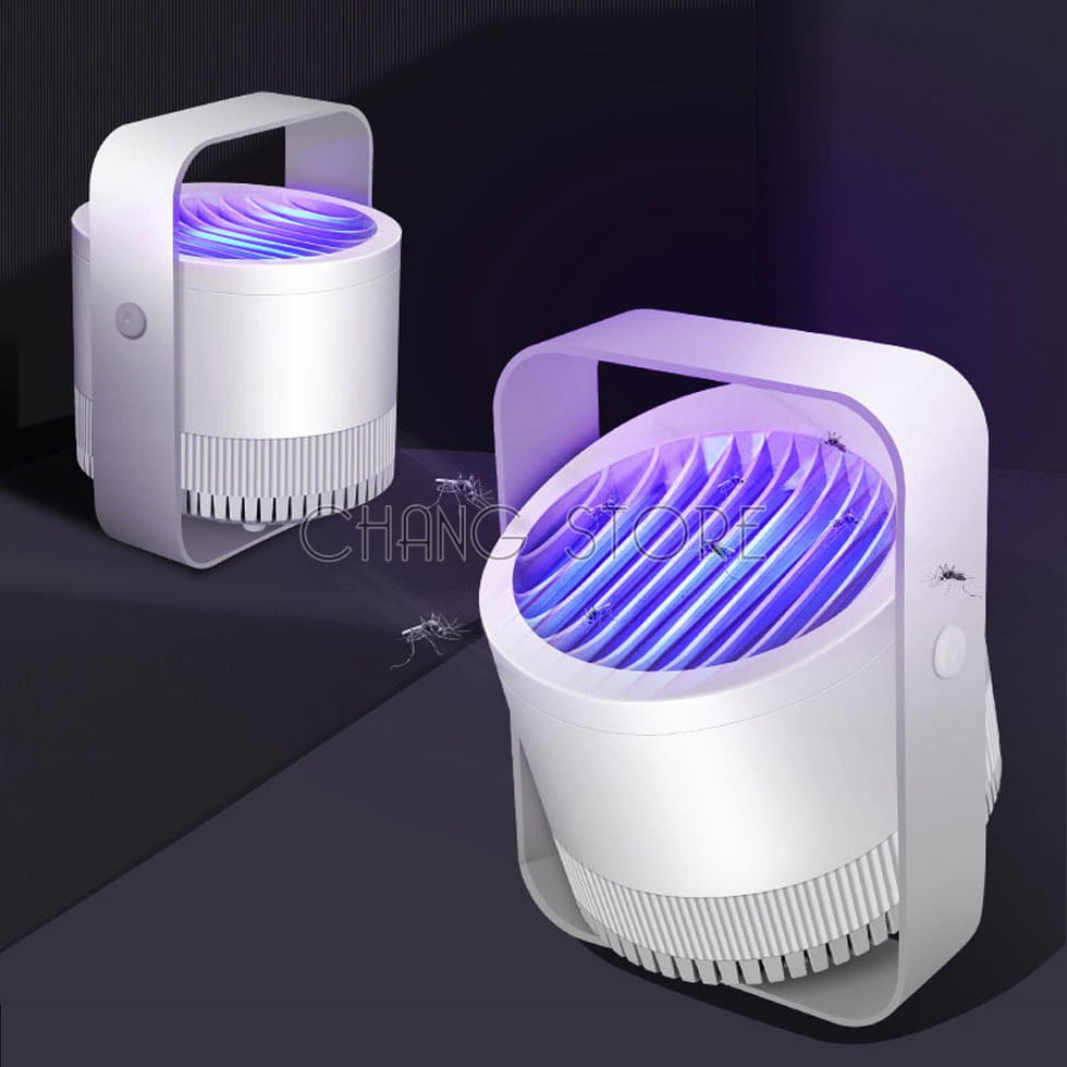 Đèn bắt muỗi Mosquito Killer Lamp Xoay 360 Cao Cấp, Đèn Bắt Muỗi Cảm Ứng Ánh Sáng, Quạt Hút Siêu Mạnh