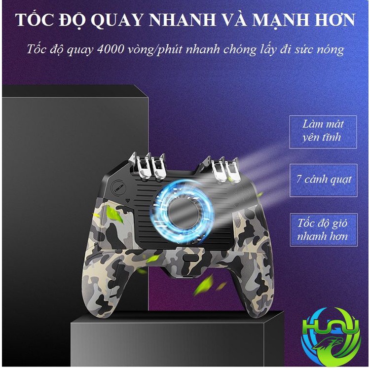 Tay Cầm Chơi Game Huqu F8-Thiết Kế Nhỏ Gọn .