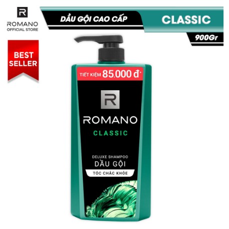 Chai Dầu gội Romano Classic 900gr