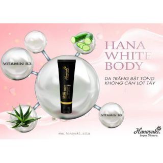 Date 2022-kem dưỡng da trắng sáng hana white body