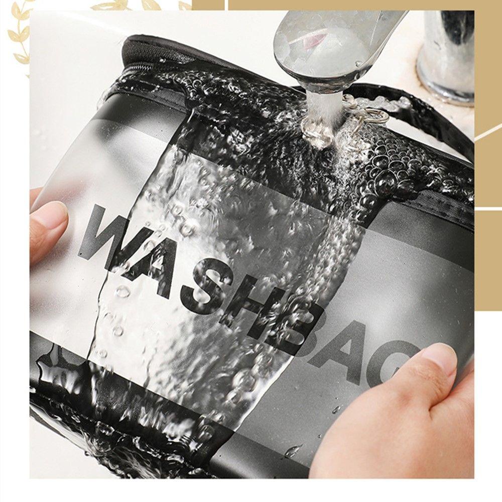 ♫DAPHNE♫ Portable Makeup Bags Reusable Travel Organizer Cosmetic Bag Toiletry Bag Women Transparent PVC Large Capacity Wash Bags/Multicolor