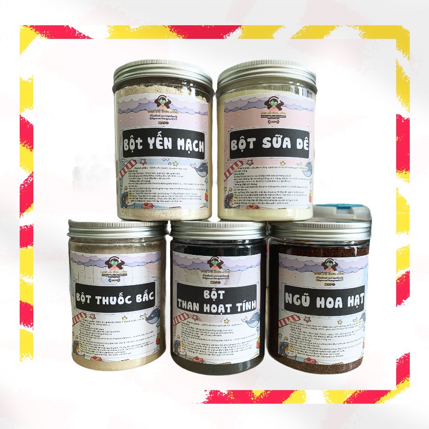 Hũ Mới -16 Loại Bột Thiên Nhiên Handmade