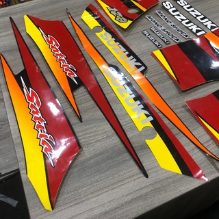 Tem satria 2006 đỏ trắng đen