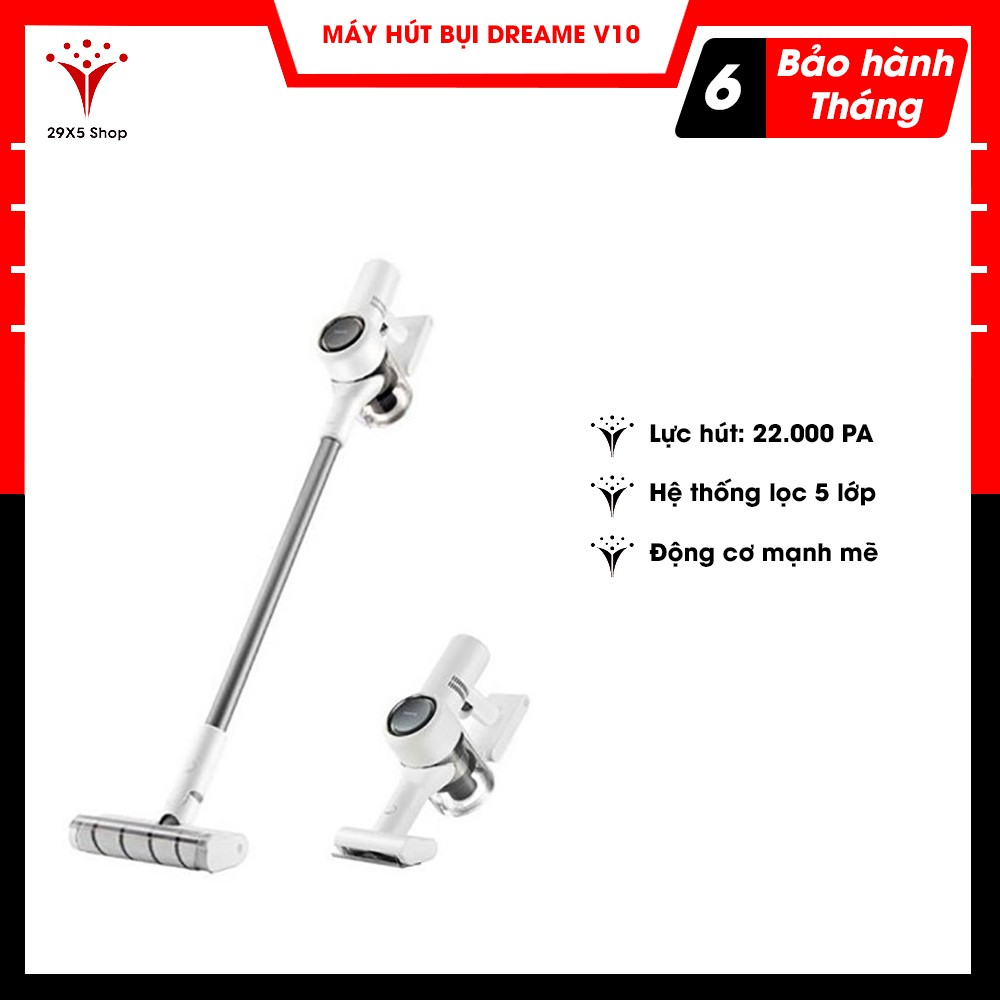 Máy hút bụi cầm tay không dây Dreame V10, Máy hút bụi gia đình - Bảo hành 6 tháng - 29X5 SHOP