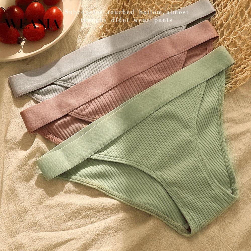 Quần Lót Cotton Không Đường May Màu Sắc Xinh Xắn Cho Nữ