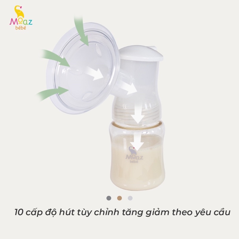 Máy hút sữa Moaz bebe MB029 điện đôi cao cấp Moaz 029