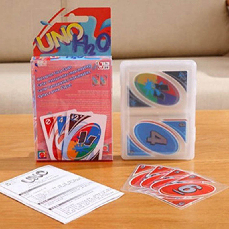Bộ thẻ bài UNO bằng nhựa vui nhộn