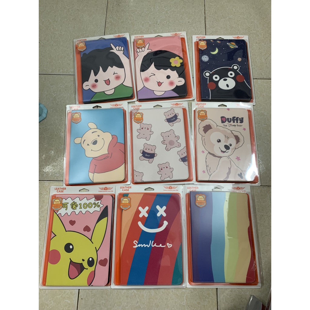 Bao da ốp 2 mặt máy tính bảng hình cute cho ipad 10  9.7 2021 2018 mini 1 2 3 4 5 6 7 8 9 Air 10.2 10.5 10.9 GEN 10 2022