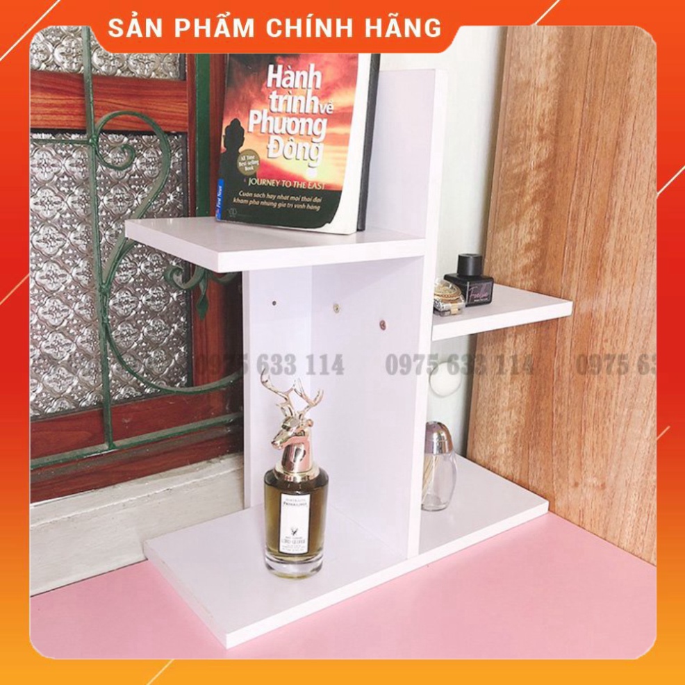 Kệ sách để bàn 💙FREESHIP💙 Giá sách gỗ mini hình xương cá dễ dàng lắp ghép, di chuyển, decor cho căn phòng thêm xinh
