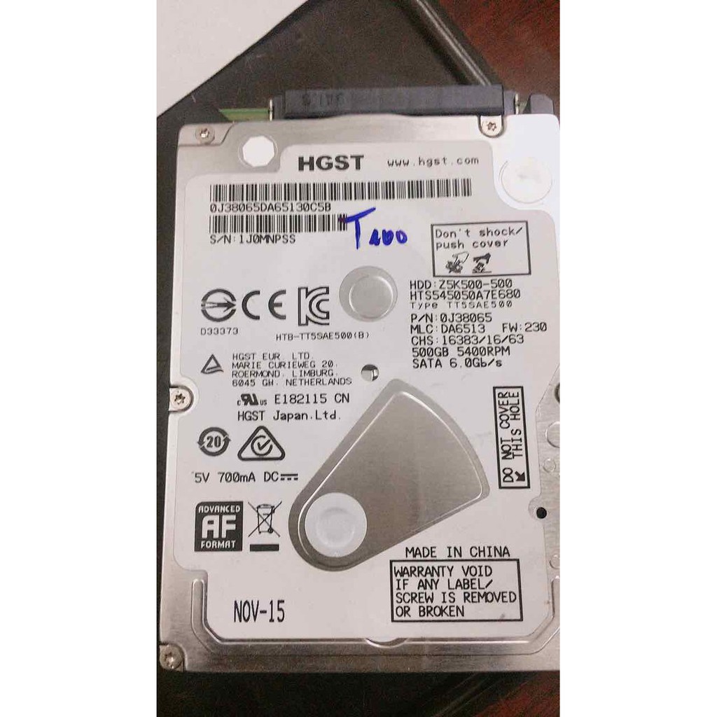 CŨ ZIN BÓC MÁY LAPTOP  ổ cứng laptop 500gb chuẩn 2.5 inch bóc máy