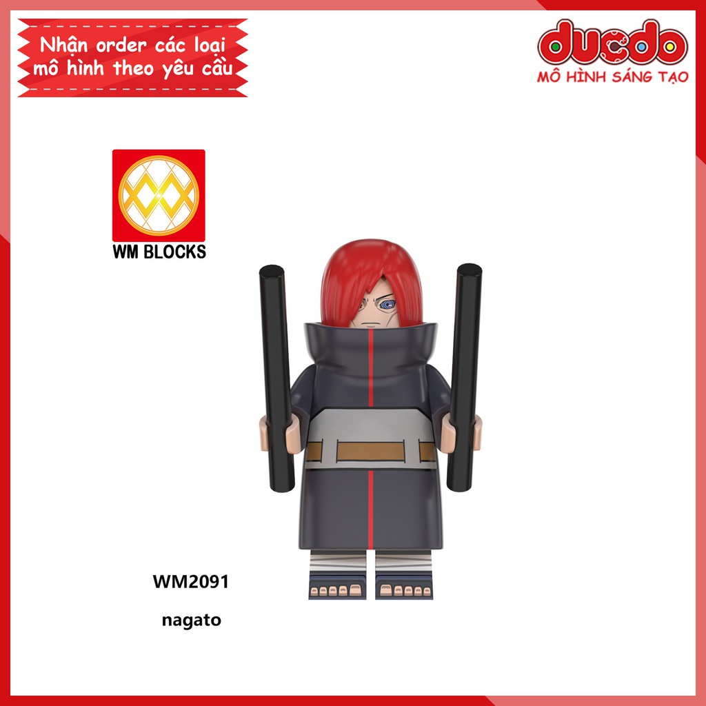 Minifigures các nhân vật trong Naruto, Sasuke mới nhất - Đồ chơi Lắp ghép Xếp hình Mô hình Mini WM6106