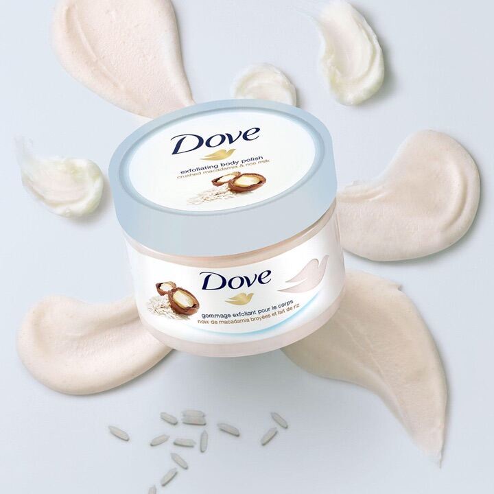 TẨY TẾ BÀO CHẾT DOVE BẢN ĐỨC MACCA VÀ LỰU- 225ml