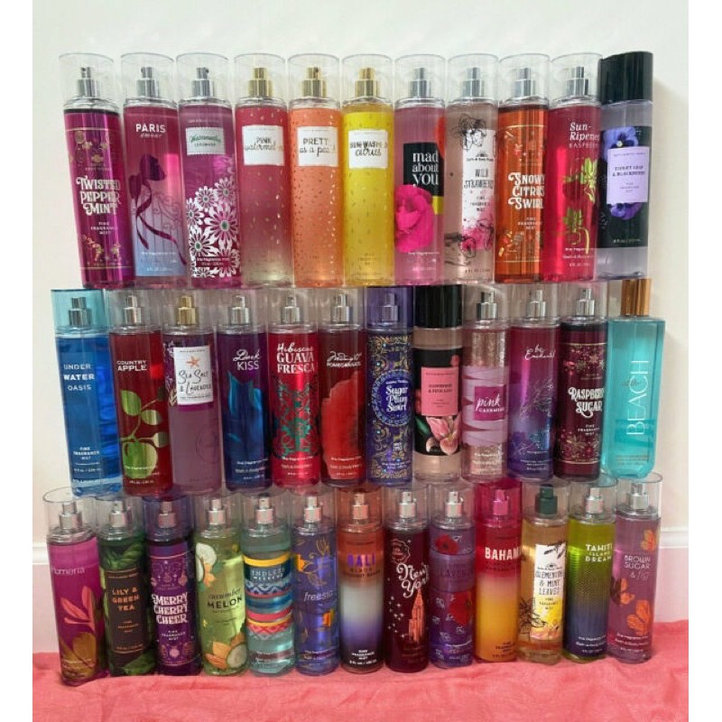 [Auth-Đủ mùi] Bộ Sản phẩm Xịt thơm toàn thân lưu hương nước hoa Bath and Body Works 236ml