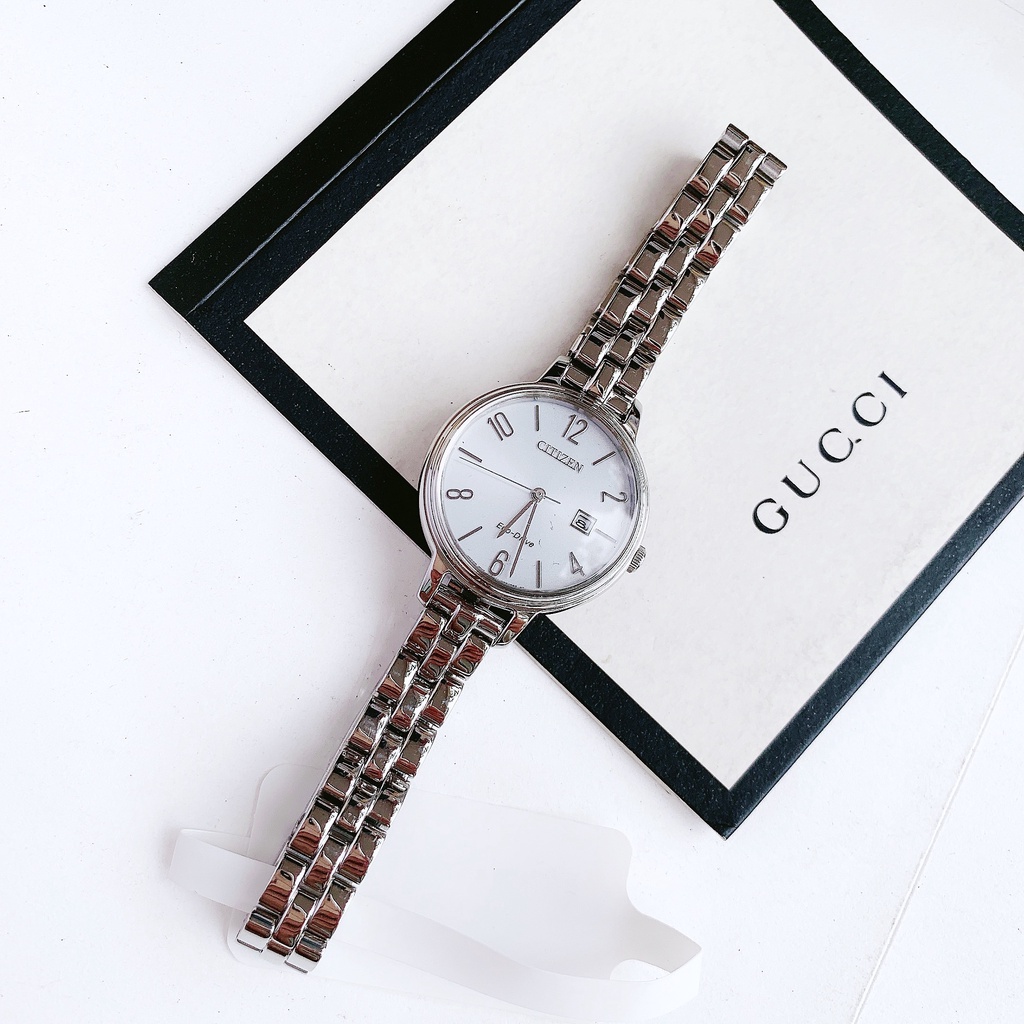 Đồng hồ nữ dây thép Citizen Eco Drive EW2440 53A