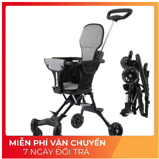 XE ĐẨY GẤP GỌN ĐẢO 2 CHIỀU CÓ ĐỆM SIÊU HÓT HÍT