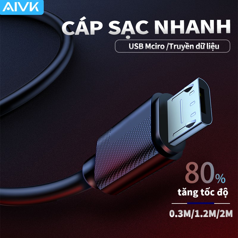 Dây cáp sạc Micro&COD usb 1.2m/2m/0.3m 3A cho Android