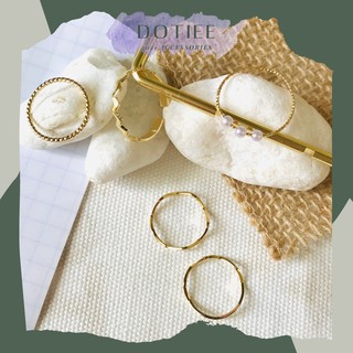 Nhẫn bộ mảnh Hàn Quốc (5 chiếc ) DOTIEE