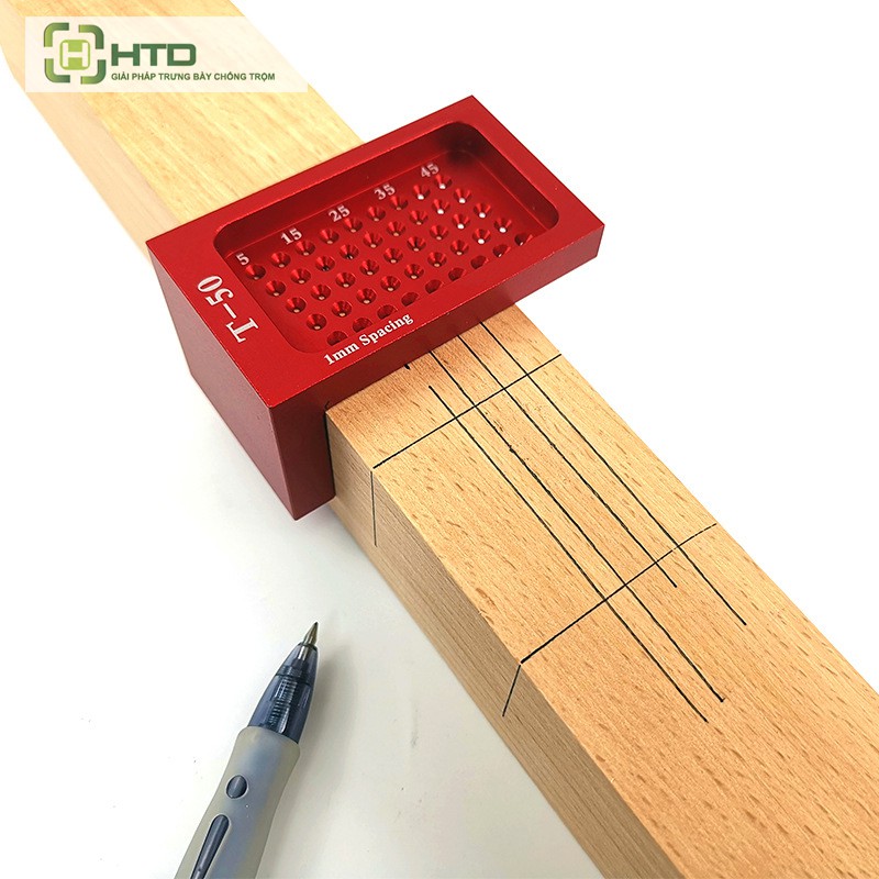 Thước lỗ hình chữ T50 - Thước đo cho thợ mộc