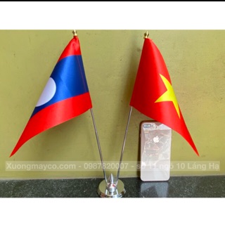 Cờ để bàn việt nam-lào