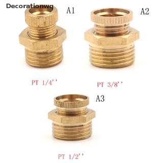 【Decorationwq】 Air Compressor Male Threaded Water Drain Valve Brass Tone PT 1/2'' 3/8'' 1/4'' Hot Sale