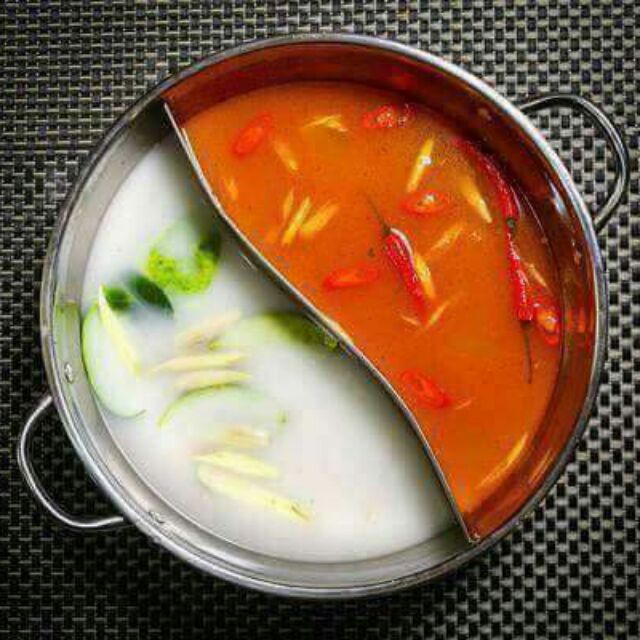 Nồi lẩu inox 2 ngăn