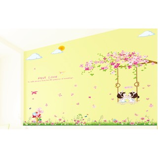 Decal dán tường xích đu tình nhân BINBIN PK221 (Kích thước:130x150cm)