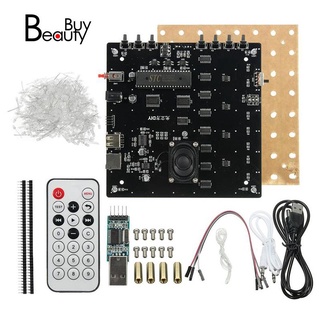 Mạch pcb hình vuông đèn led xanh dương 3d 8x8x8