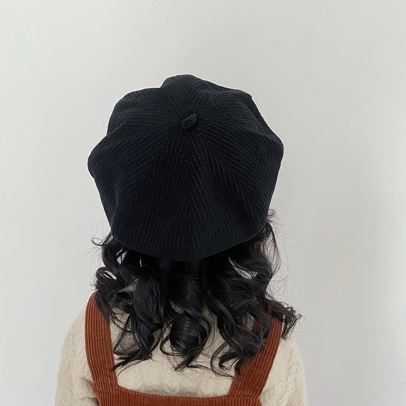 Mũ Beret Thêu Chữ Và Mặt Cười Phong Cách Retro Anh Quốc Thời Trang Cho Trẻ Em