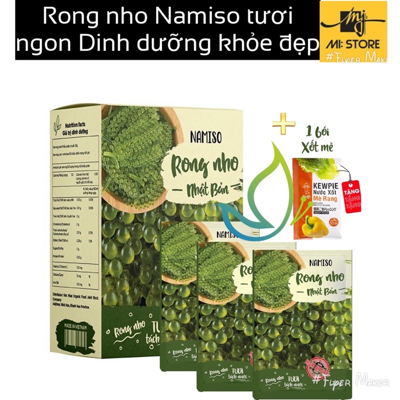 Namiso đệ nhất rong nho Nhật Bản - Rong nho tươi tách nước