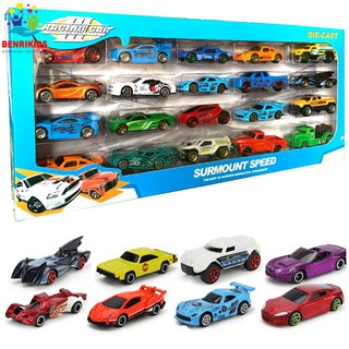 Bộ Đồ Chơi Hộp 20 Chiếc Xe Ô Tô Mô Hình Die-Cast Bằng Kim Loại Siêu Bền,Siêu Ngầu Cho Bé Trai
