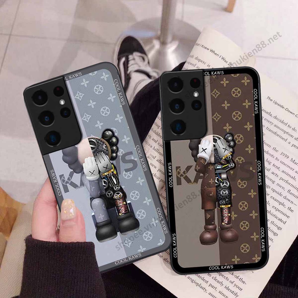Ốp Samsung S21 Ultra bear, k@ws thương hiệu phong cách ốp lưng thời trang cao cấp