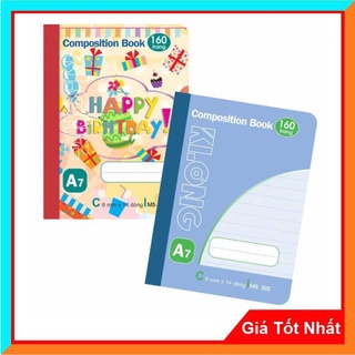 Sổ tay may dán gáy ghi chép Klong Khổ A7 160 trang 302
