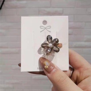 Kẹp Tóc Hình Hoa Đính Đá Pha Lê Phong Cách Hàn Quốc