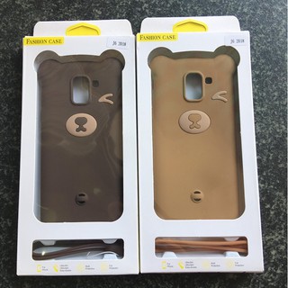 Ốp lưng tai gấu cho Samsung J6 2018 Chống bám bẩn, Tặng dây đeo