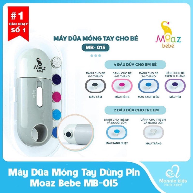 BỘ DŨA MÓNG CHO BÉ MOAZ BEBE MB015