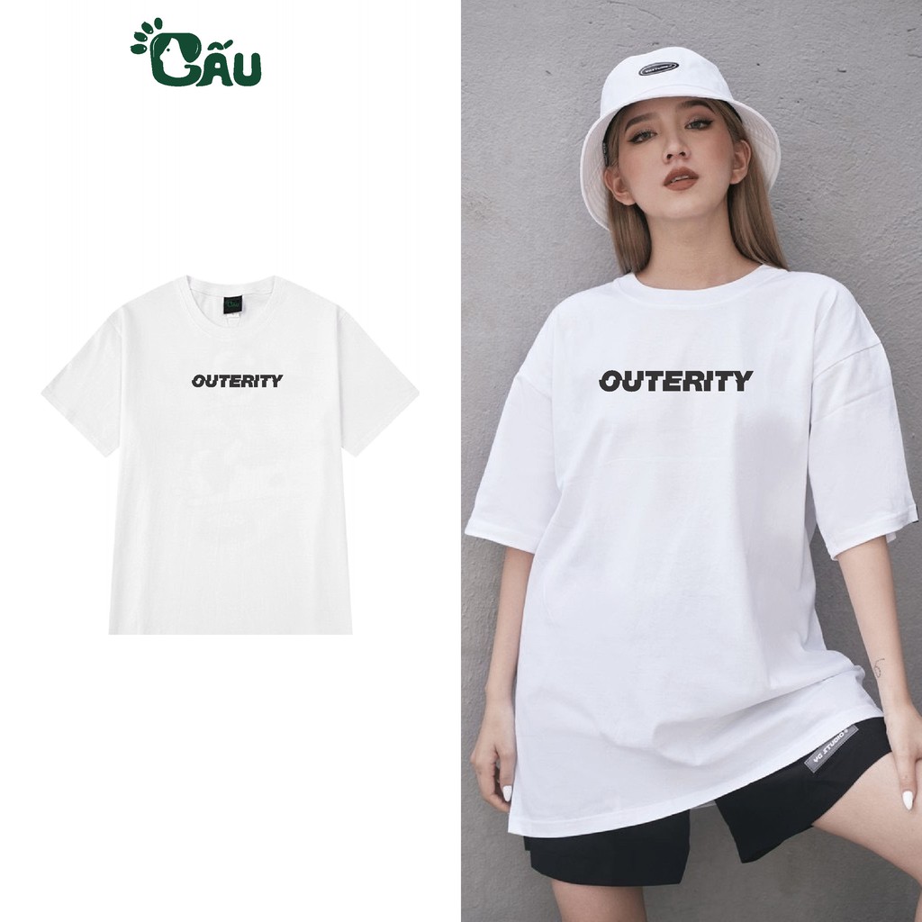 Áo thun tay lỡ Gấu 194 Unisex from rộng phong cách Local Brand Ulzzang vải coton cao cấp dày dặn, co dãn - OUTERITY