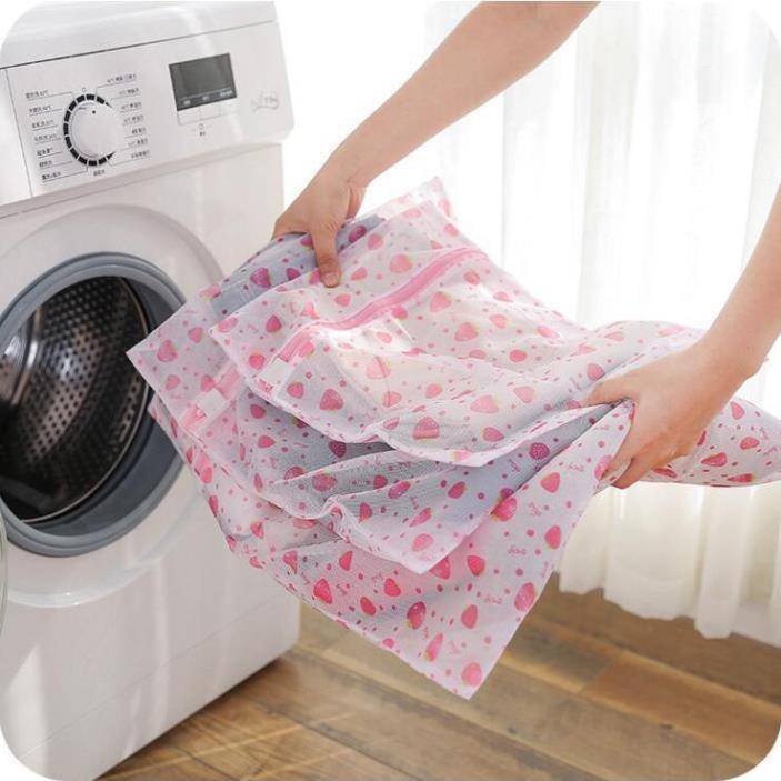 SET 5 TÚI GIẶT QUẦN ÁO, ĐỒ LÓT HOA VĂN ĐỦ KÍCH THƯỚC ( tuyển khách sỉ)