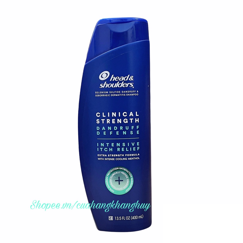 Dầu gội Head&amp;Shoulders dành cho tóc, da đầu bị gàu của Mỹ 400 ml (Mẫu Mới)