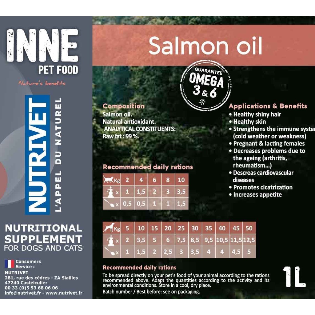 Các dòng Dầu cá hồi Nauy giàu Omega hãng Nutrivet & Oleum dưỡng lông và da cho chó mèo / Thú cưng