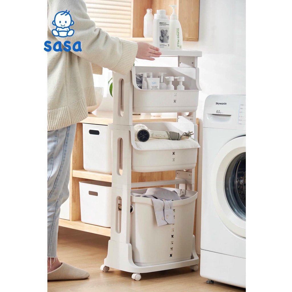 Kệ nhựa đa năng Kapi 3 tầng đựng đồ dùng, đồ chơi cho bé