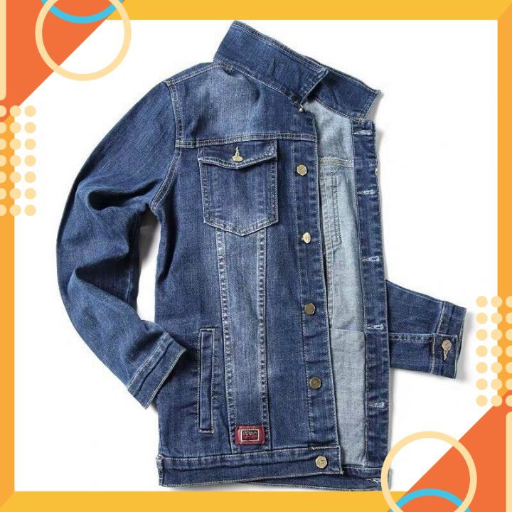 Áo Khoác Jean Nam Chất Bò Thời Trang Cao Cấp Mẫu Mới Hit Hot Thời Trang Phong Cách Tp_shop_87 ms809