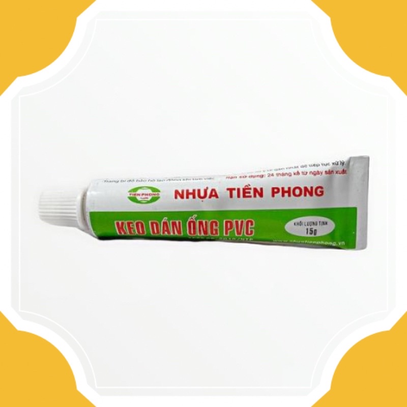 Keo dán ống nhựa PVC Tiền Phong- Tuýp 15g chống rỉ ống nước