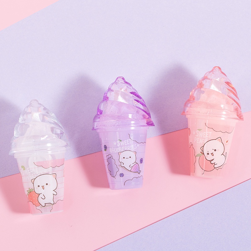 Băng Keo Hai Mặt Hình Cây Kem Dễ Thương Độc Đáo Trang Trí Văn Phòng / Trường Học DIY