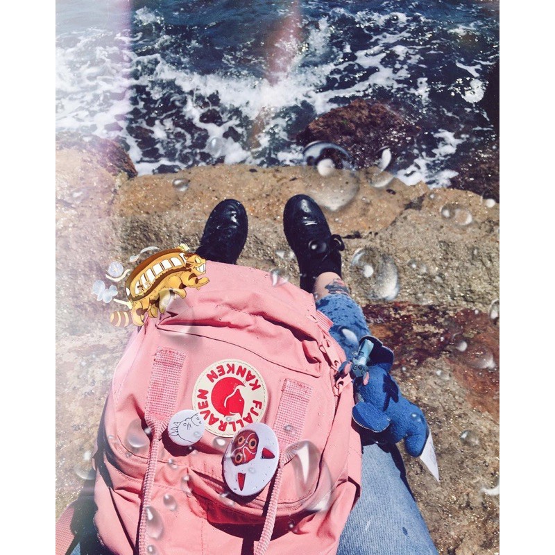 Balo Kanken Hồng Pastel Size Đi Học