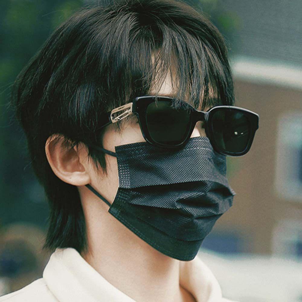 Kính Mát Gọng Kim Loại In Họa Tiết Da Báo Màu Trắng Đen Có Móc Cài Phong Cách Hàn Quốc Cho Nam Và Nữ